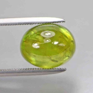 8.00 Cts GLITTERING TOP ELECTRIC FIRE 100% NATURAL TITANITE GREEN SPHENE_RUSSIA - Picture 1 of 6