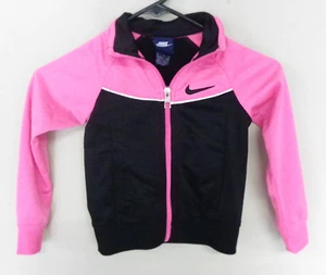 Nike Sport Jacket Full Zipper Black/Pink Size 4T - Picture 1 of 4