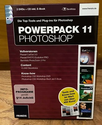 PC Software PowerPack Photoshop - Die Top-Tools und Plugins für Photoshop, Neu - Bild 1 von 3