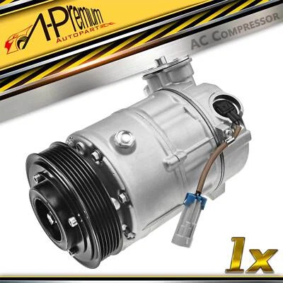 A/C Compressor with CVC Style for Buick Allure LaCrosse Cadillac SRX Saab 9-4X - Image 1 of 4