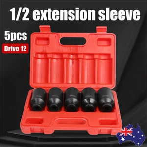 5PCS Deep Impact Socket Set 30mm 32mm 34mm 35mm 36mm 12 Point Axle Nut Socket - Picture 1 of 10