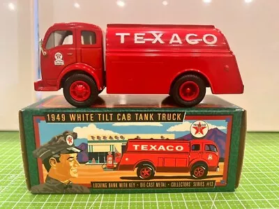 Ertl Texaco Collectors Series 1996 #13 1949 White Tilt Cab Tanker Diecast Bank - Image 1 of 4