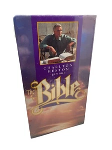 THE BIBLE CHARLTON HESTON 2 VHS SET New SEALED UNOPENED 1992 - Picture 1 of 4