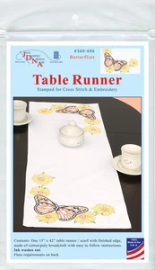 Runner/Sciarpa da Tavolo Stampato Jack Dempsey 15"X42"-Farfalle - Foto 1 di 1