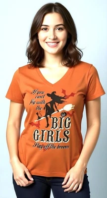 Хэллоуин футболка женщина оранжевый девочек верхний L 12/14 - Изображение 1 из 4