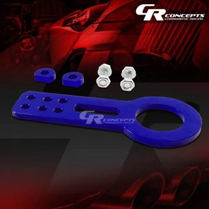 2.5" 10MM 4800LB ANODIZED CNC ALUMINUM BLUE FRONT BUMPER JDM RACING TOW HOOK KIT - Imagen 1 de 3
