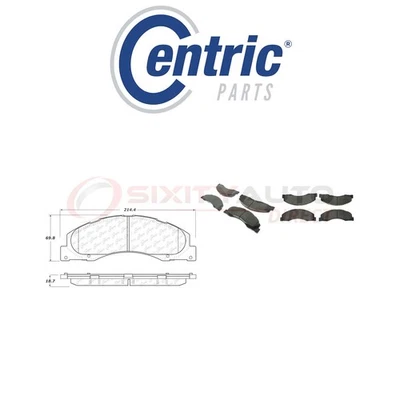 Centric Posi Quiet Disc Brake Pads w Shims for 2008-2014 Ford E-150 4.6L da Foto 1 de 4
