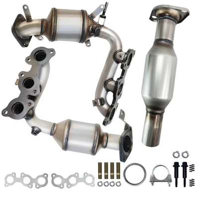 Front & Rear Catalytic Converters For 2004-2007 Toyota Highlander AWD Foto 1 de 4