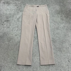 Pantalones de vestir de tiro alto Reiss para mujer 4 crema beige pierna recta carrera - Imagen 1 de 15