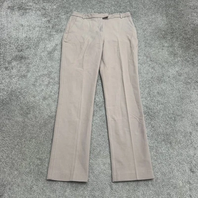 Pantalones de vestir de tiro alto Reiss para mujer 4 crema beige pierna recta carrera Foto 1 de 4