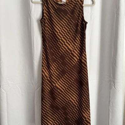 Vintage Brown Maxi Dress By La Belle Size Small - Image 1 of 4