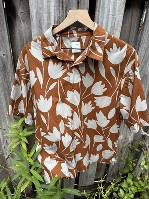 Sandro Short Sleeve Print Button Down Shirt - Image 1 of 4