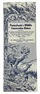 Pennsylvania's Wildlife Conservation History Book 1970 PA Game Commission Histor - Picture 1 of 6