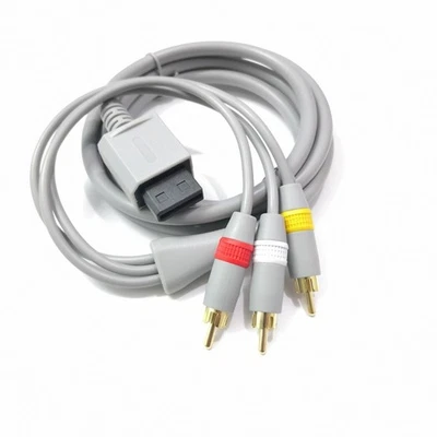 1.8m AV Cable for Nintendo Wii/Wii U Console Gold-Plated Audio Video Cord - Image 1 of 4