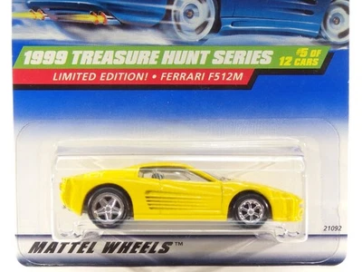 RARE 1999 Hot Wheels Treasure Hunt Ferrari F512M PC6 Front Wheel Variation RARE! - Image 1 of 4