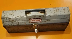 Craftsman Tombstone Crown Logo Low Profile Hip Roof Steel Tool Box - Made In USA - Picture 1 of 7