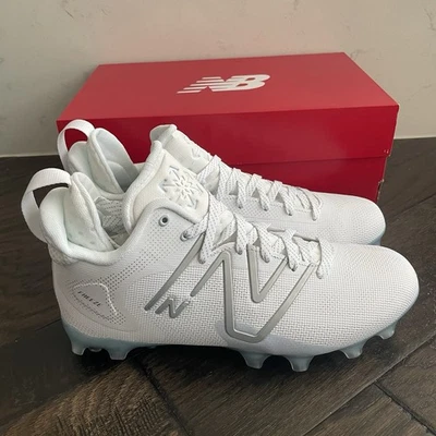 New Balance FreezeLX v4 NIB lacrosse white cleats men’s size 9.5 - Image 1 of 4