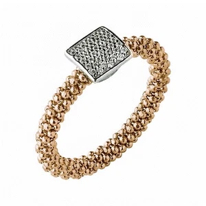 LINKS OF LONDON Stardust Square Ring Gelbgold Vermeil CZ UK N UVP150 - Bild 1 von 1