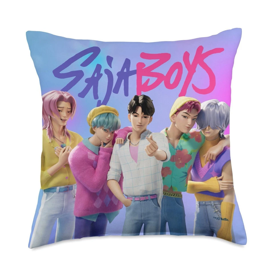 Kpop Devil Hunters Linen Cushion Cover Home Sofa Decors Pillow Case 45*45cm Gift - Image 1 of 4