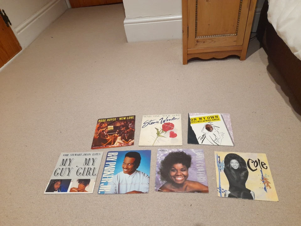 Collection 7 Soul R&B 7" vinyl Records Stevie Wonder Rose Royce Patti Labelle - Image 1 of 1