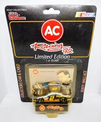 Rusty Wallace #2 AC Pontiac Excitement 1992 Grand Prix 1/64th Nascar Diecast Car - Image 1 of 3