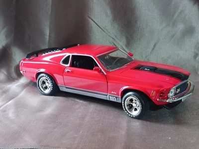 ERTL: "Ford Mustang Mach 1 1970" Rojo 1:18 Usado SIN CAJA Foto 1 de 4