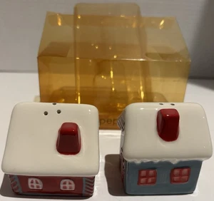 TAG Vintage Retro Christmas Winter Wonderland Salt & Pepper Shakers New Open Box - Bild 1 von 4