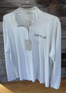 New Men's Vansport Gray Medium ZIP PULLOVER Salt Fork Resort Ohio  NWT - Picture 1 of 9