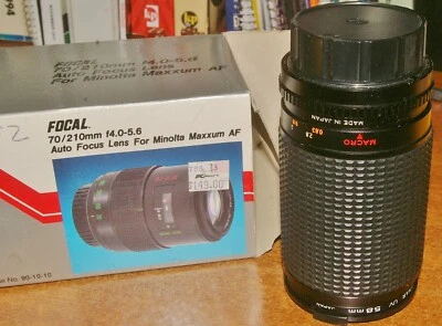 MINOLTA MAXXUM AF 35-70 LENS A++ CONDITION IN BOX - Image 1 of 3
