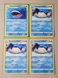 Wailord 032/159 & 3x Wailmer 031/159 Pokemon card Crown Zenith NM - Picture 1 of 1