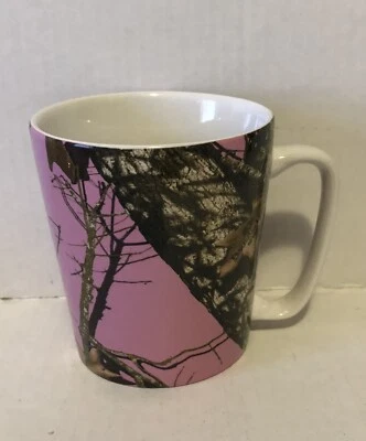 Taza de café de cerámica camuflaje rosa roble musgo 16 oz Foto 1 de 4