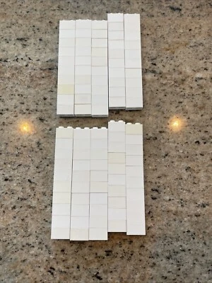 LEGO Pack of 100x White Brick 1 x 2 BULK BRICKS - Image 1 of 2