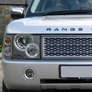 Front Grille Supercharged Style for Range Rover L322 Vogue 2002-05 Grey HSE - Picture 1 of 8