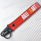 Backpack Metal key Ring Strap Red jdm RALLIART Racing Keychain Lanyard Key Chain
