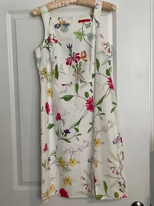 French Floral Summer Sleeveless Dress by Alain Manoukian Size 10 (EU 40) Cotton - Picture 1 of 6