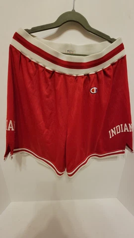 Vintage 80's Champion Indiana Hoosier NCAA Camp Shorts Men's L 36-38 USA Cover