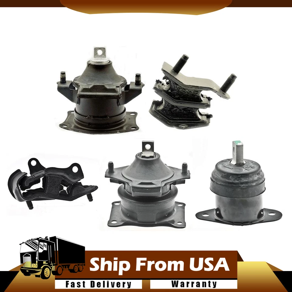 Montajes de motor de anclaje 5X soportes AT para ACURA TL V6 2004-2006 3,2 L automático Foto 1 de 4