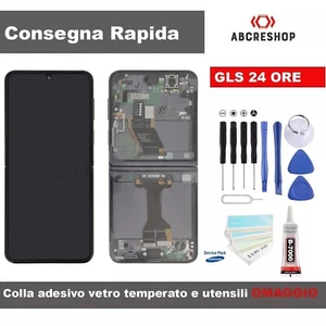 DISPLAY TOUCH ORIGINALE SERVICE SAMSUNG GALAXY Z FLIP 5 SM-F731B NERO BLU GIALLO - Zdjęcie 1 z 2