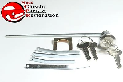 66-72 Chrysler Dodge Plymouth Trunk Lock w/Original Logo Keys - Image 1 of 4