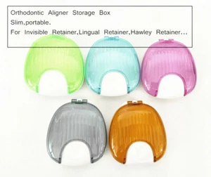 1pc Dental Plastic Orthodontic Lingual Retainer Aligner Case Denture Storage Box - Picture 1 of 12