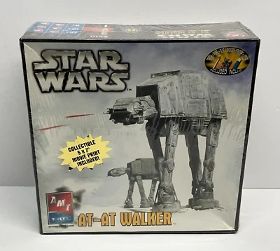 AMT / ERT Star Wars AT-AT WALKER Model Kit with Collectible Print (NEW) - Image 1 of 4