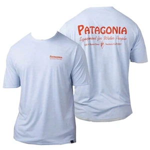 Patagonia Mens Capilene Cool Daily Graphic S/S T-shirt Waters -Water People Blue - Picture 1 of 1