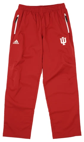 Adidas NCAA Men's Indiana Hoosiers ClimaLite Woven Performance Pants, Red Cover