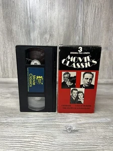 MOVIE CLASSICS 3 ORIG FULL LENGTH CHARADE CALL IT MURDER The Snows Of VHS - Picture 1 of 6