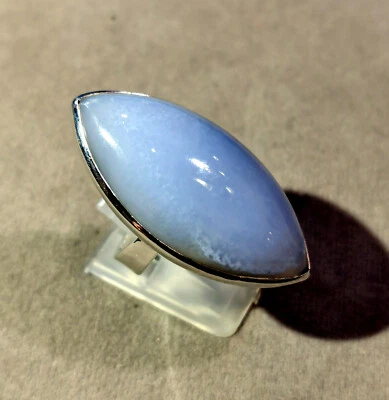 Ring mit Chalcedon, 925er Silber, Gr 17,2 - Chalzedon - - Bild 1 von 4
