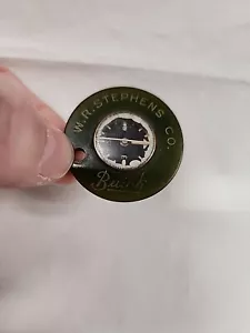 W R Stephens Co BUICK Minneapolis MN Keychain Keyfob Compass Vintage - Foto 1 di 7