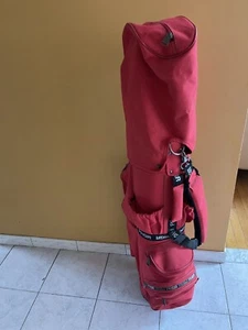 PRGR Ladies  Golf Bag 6-zip Pockets 3-way,PRGR INTL Logo Cart Carry , Red Color - Picture 1 of 15