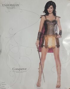 Costume femme Halloween Conqueror sexy guerrier gladiateur romain TAILLE MOYENNE