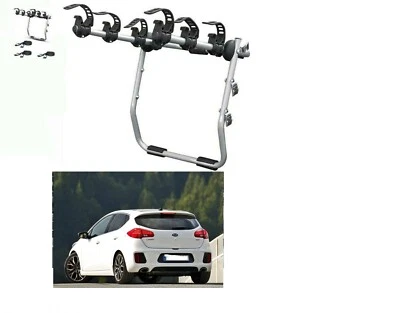 Portabici Posteriore per Kia Ceed Berlina anno 2015 3 Bici Uomo Donna - Immagine 1 di 4