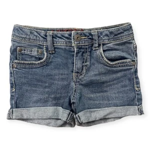 Arizona Jean Co. Girl’s Medium Pacific Double Roll Cuff Shortie Denim Shorts 6 - Picture 1 of 9